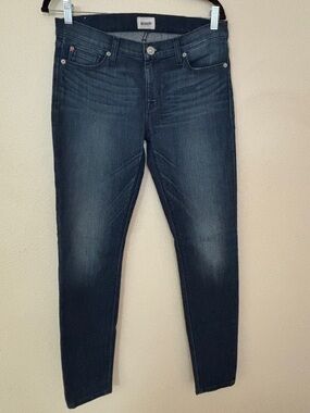 Hudson Krista Super Skinny Jeans Size 29 Dark Wash Stretch Denim Mid Rise